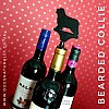 Bearded Collie Wine Stand